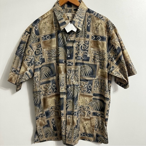 Tori Richard Honolulu Hawaiian Aloha Casual Button-Down Men’s Short-Sleeve Shirt - Picture 1 of 7